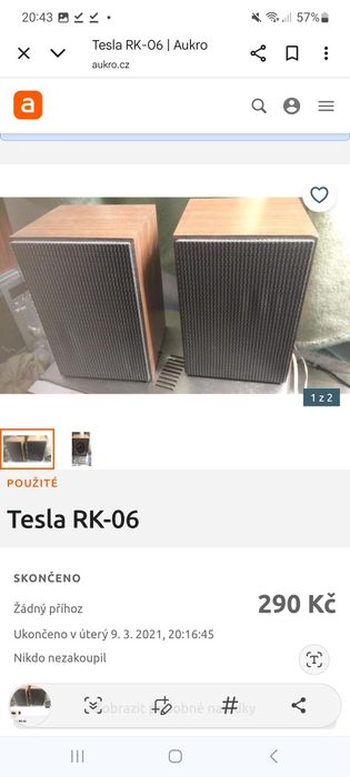 Boxa Tesla RK06 4 Ohm, An 1970