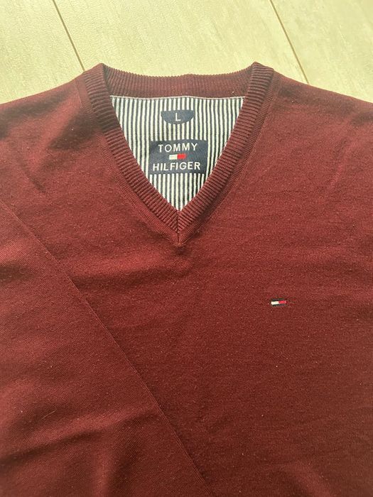 свитер бордовый Tommy Hilfiger