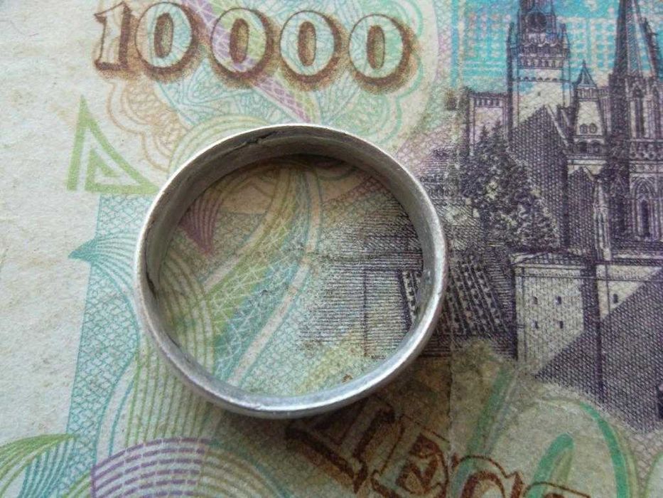 Кольцо обручальное  серебро  царизм