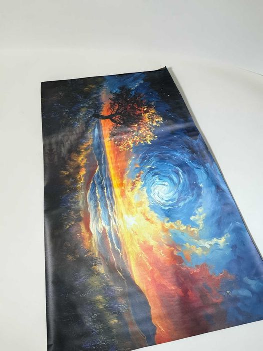 100 X 200 cm . Giclée de înaltă calitate pe pânză groasă din bumbac pur