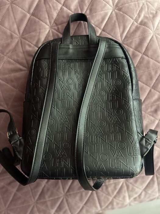 Раница Valentino, черна, кожена