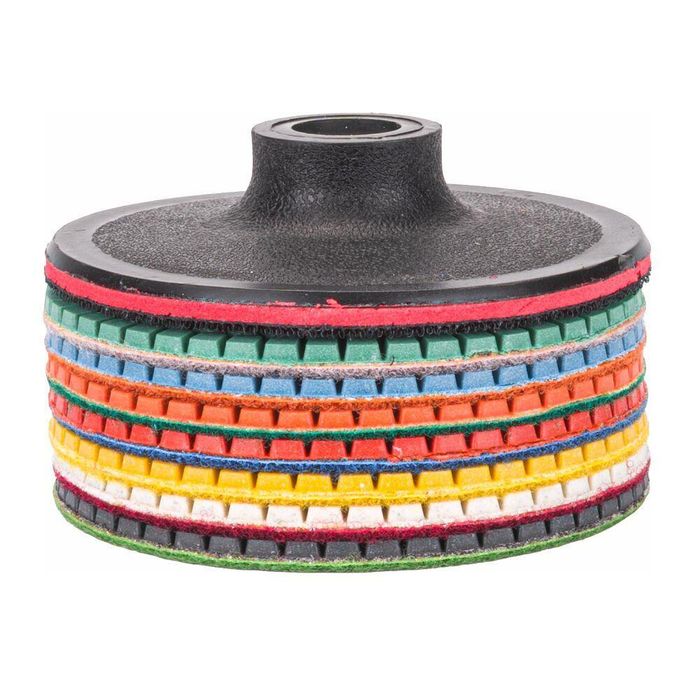 Set 7 discuri diamantate pentru slefuire umeda, dimensiune 100mm,