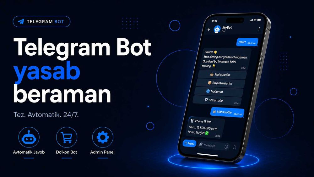 Telegram bot yasash xizmati