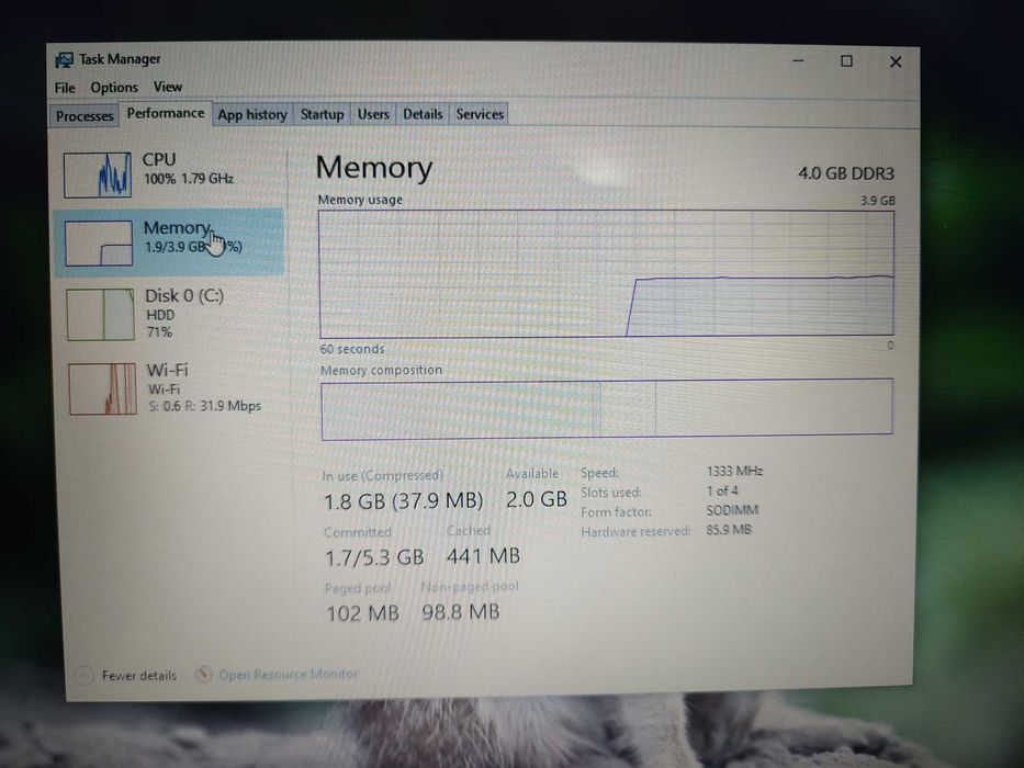 Laptop Lenovo B570e Intel B830 4Gb DDR3 500gb fara baterie win 10