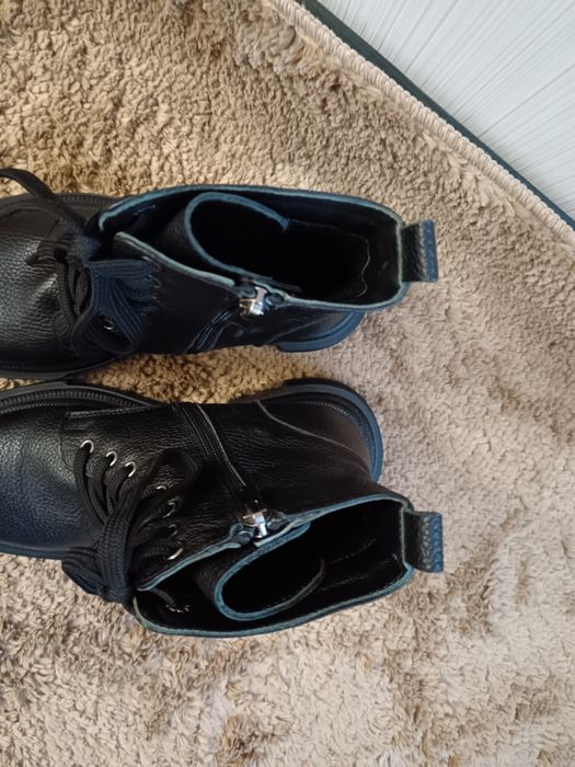 Сапоги кожанные демисезон