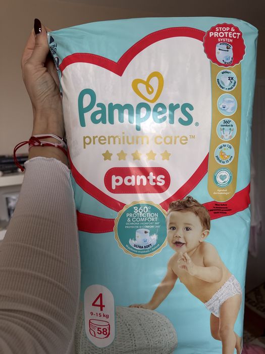 Нов пакет памперси pampers pants premium care 4
