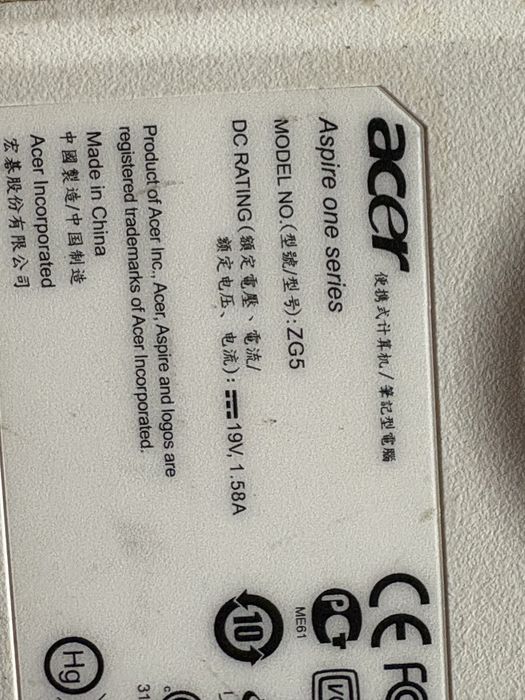 Mini laptop Acer perfect functional
