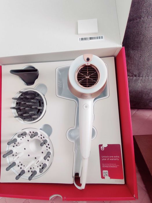 Uscator de par Philips Prestige BHD827/00, Senzor SenseIQ