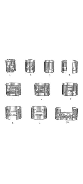 Кроватка детская трансформер