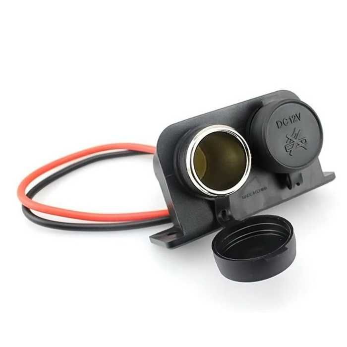 Разклонител за запалка 047  2 гнезда 12-24V