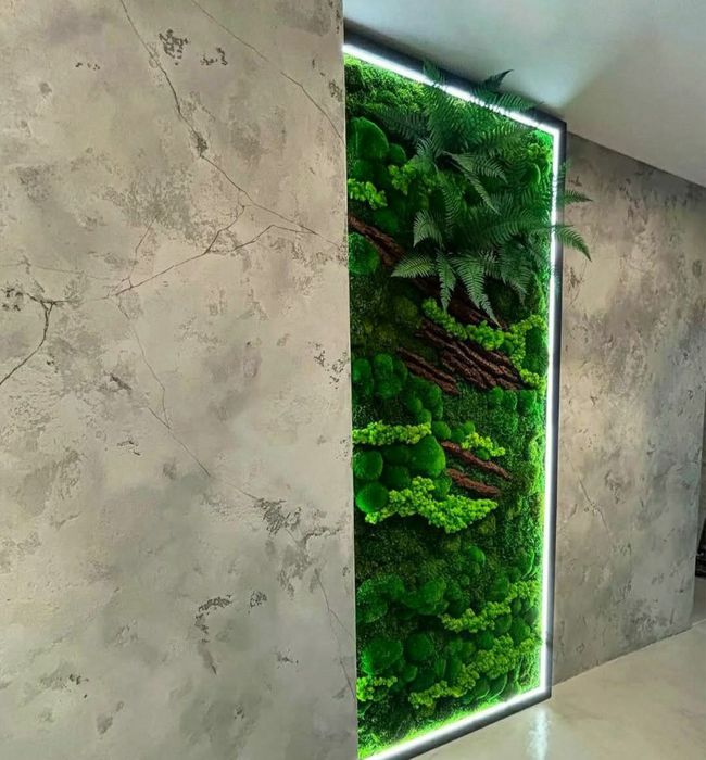 Эко-арт для вашего интерьера мох, картины из мха побработка фито стен