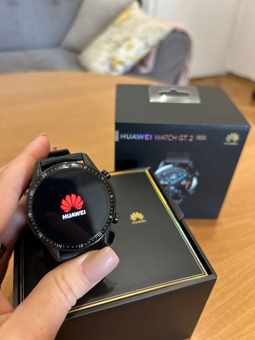 Huawei Watch GT2, 46 mm, Silicone strap, Matte Black