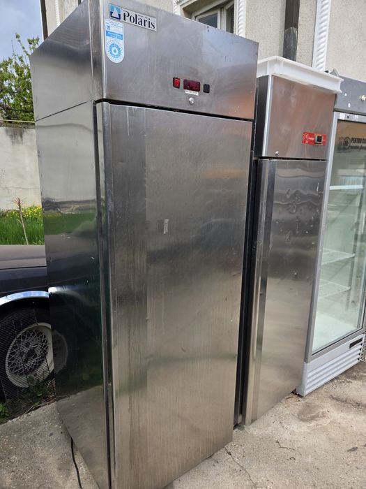 Frigider inox 1, 2 usi, stare  bună, dulap frigorific 2 usi,600- 1400