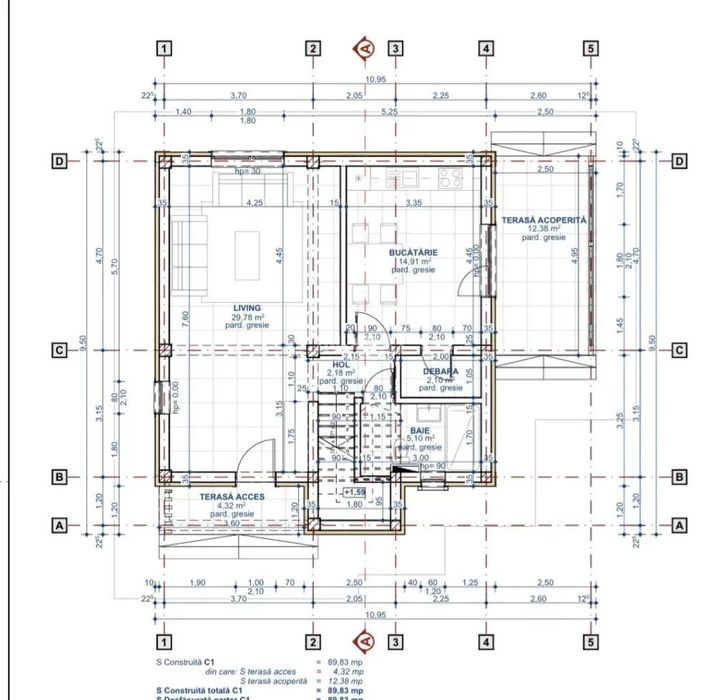 Casa individuala cu 4 camere Valea Lupului-Iasi PLACĂ DE BETON! COMIS