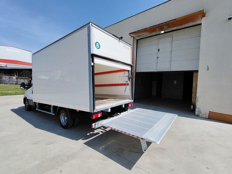 Mutări mobilă bagaje transport dubă cu lift transport marfă grea servicii mutari relocări sedii de firma transport Ikea închirieri dube cu/fara sofer