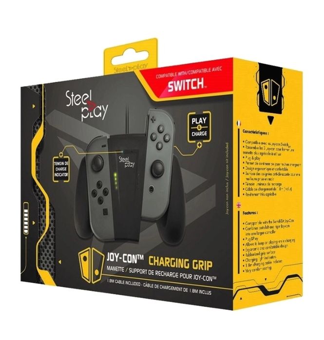 Set Nintendo Switch Joy-Con Charging Grip + carcasa protectie