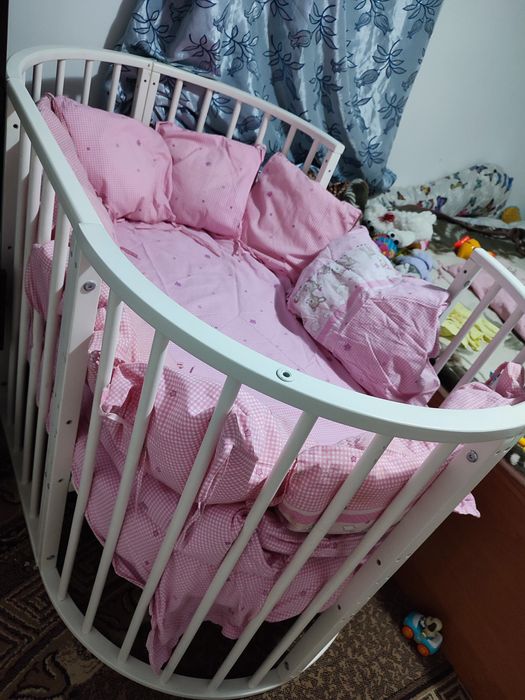 Детская кроватка-трансформер 7в1 + маятник