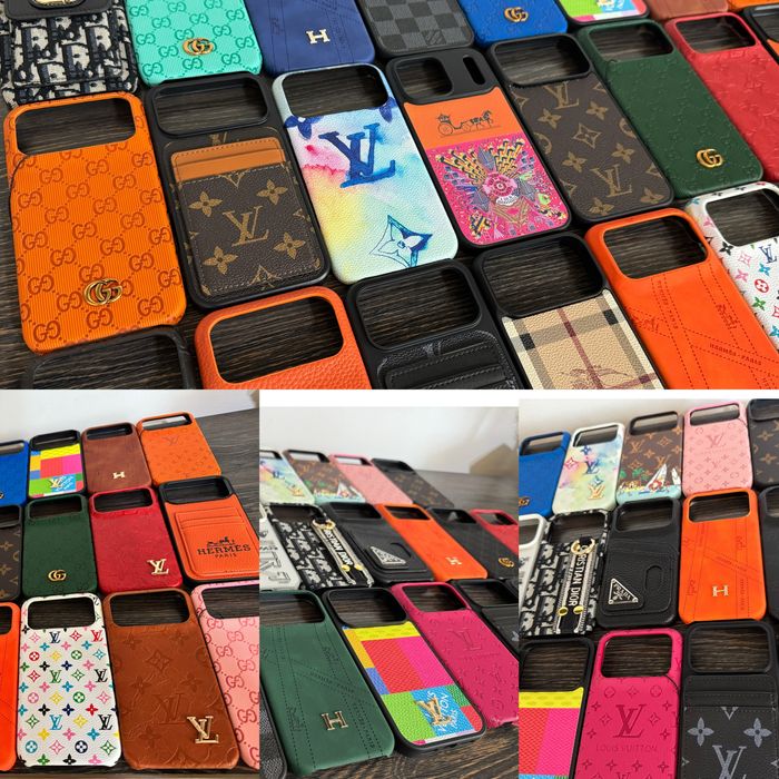 Husa Prada Gucci Lv Louboutin OffWhite - iPhone 17 Pro / 17 Pro Max