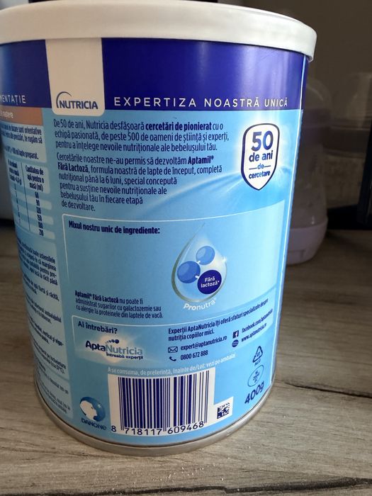 Aptamil fara lactoza