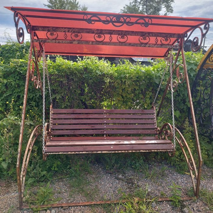 качеля садовая кованая