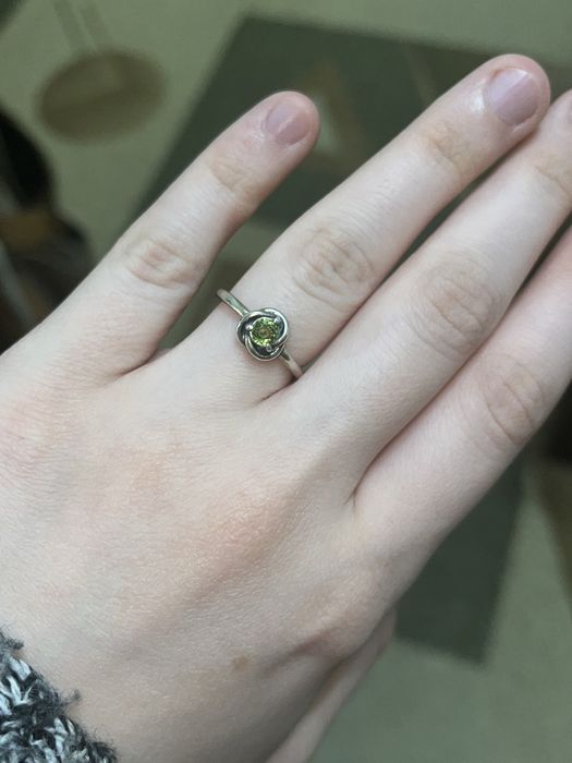 Серебрянное кольцо пандора