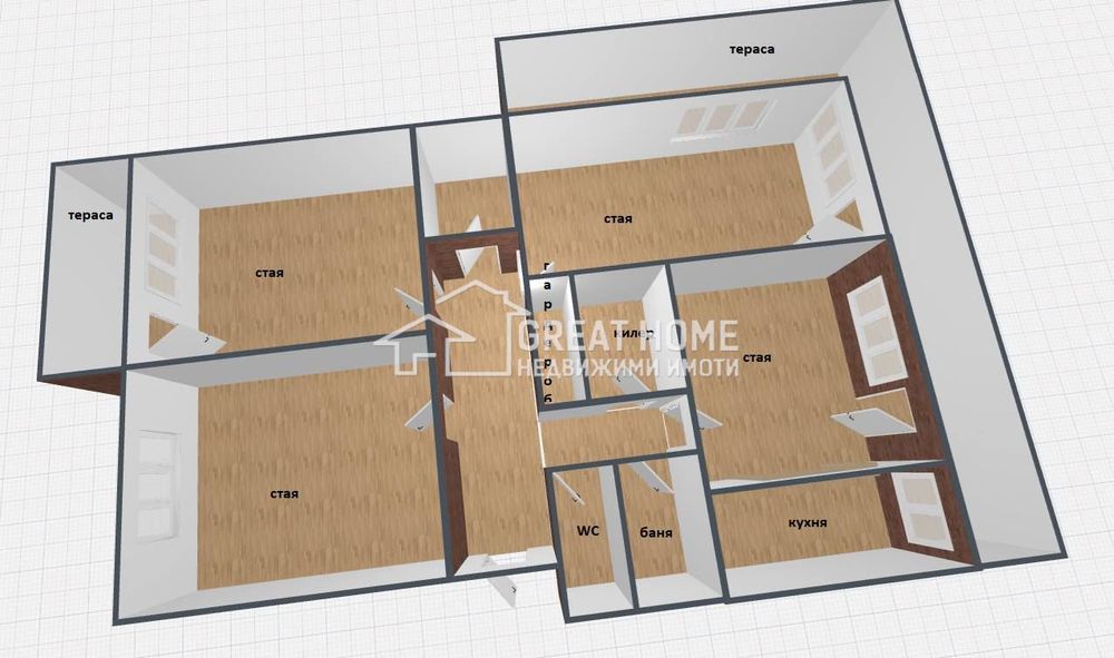 Продава се Многостаен апартамент в Търговище, Център - 132 кв.м за 599 €/кв.м - Снимка #9