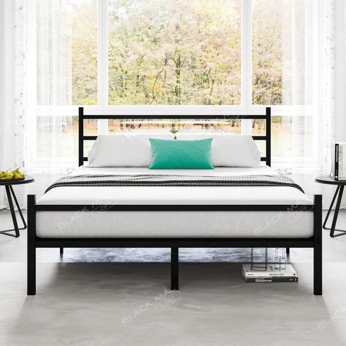 Металлическая кровать DOZZE | Двуспальная лофт кравать | Temir kalovat