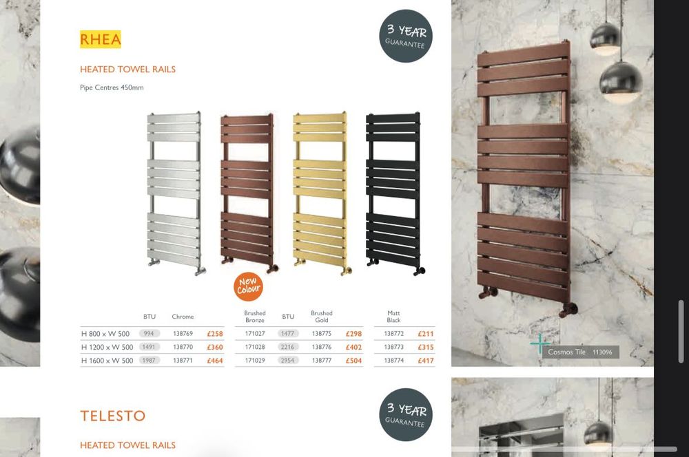 4х Дизайнерска лира за баня 80 х 50 см златна, плоска