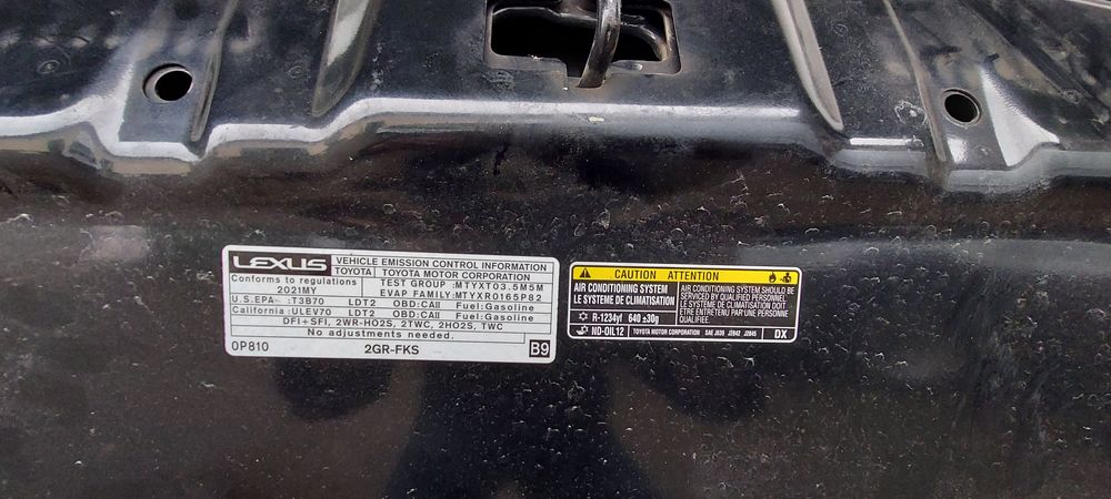 Капот LEXUS RX 350 21года