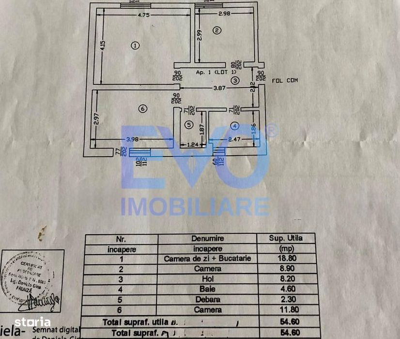 Apartament cu 3 camere, decomandat, curte proprie, Valea Lupului, Iasi