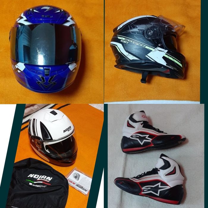 Casca casti moto motocicleta manusi cizme ghete bocanci geci pantaloni ghiozdane