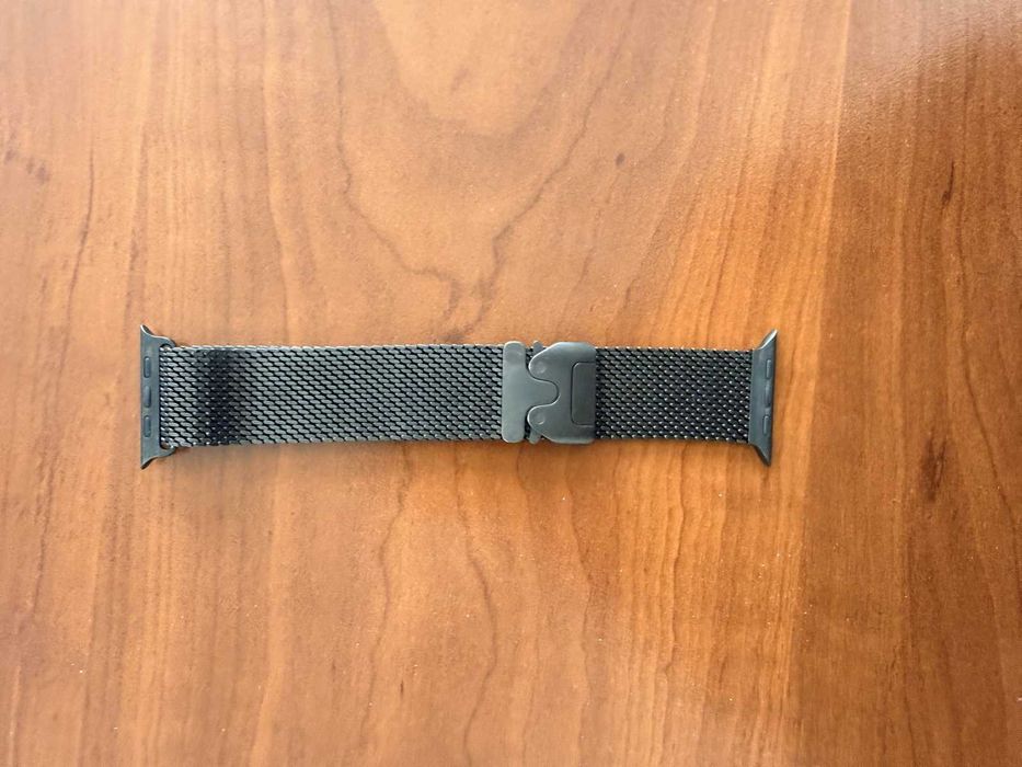 Curea Apple Watch Ultra Titanium Milanese Loop Black 49mm L Originala