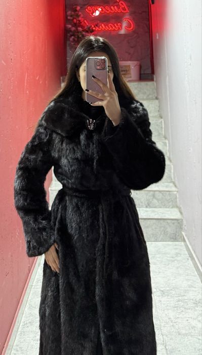 Шуба норка (черный бриллиант)