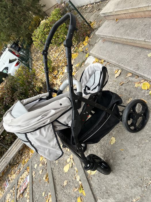Vand carucior 3 in 1 combo Max Light Grey - Krausman