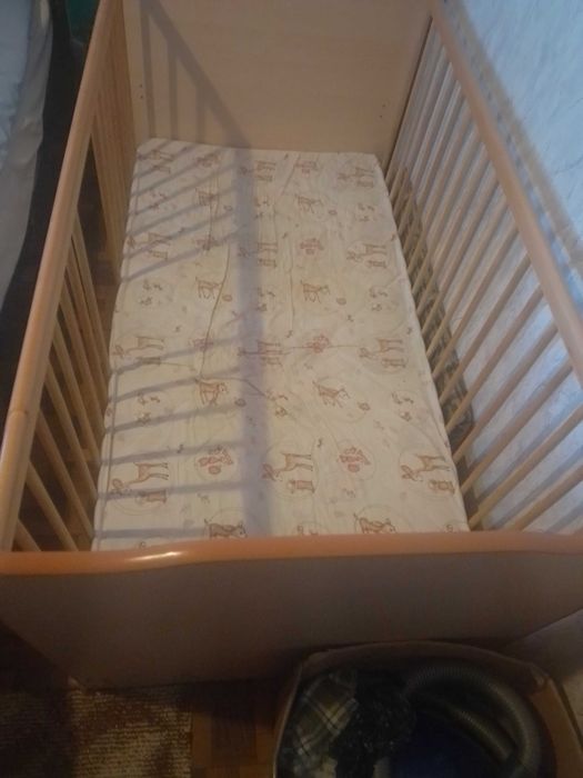 2 в 1 Бебешко и Юношеско легло PENNY, бреза+матрак