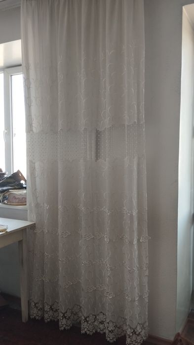 Продам тюль белого цвета