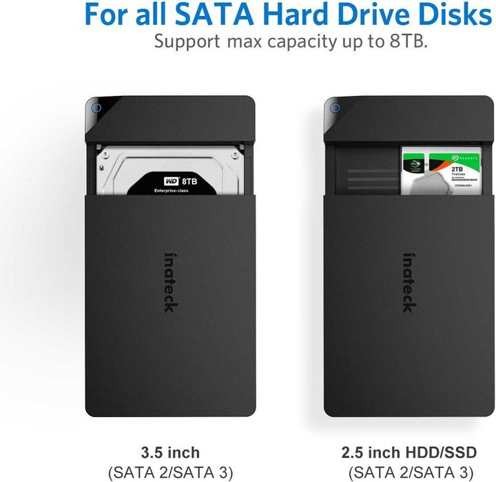Carcasă pentru hard disk Inateck FE3002 pentru HDD și SSD 2. 5/3. 5