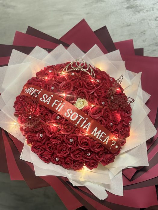 Buchete din trandafiri de sapun