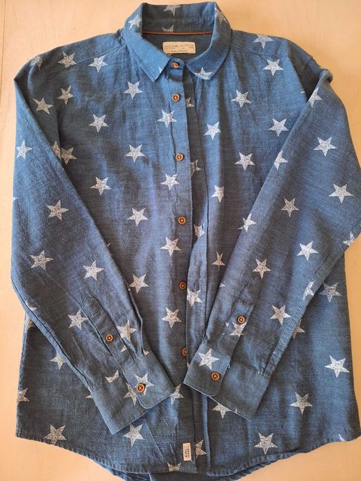 Момчешка риза с дълъг ръкав Zara Kids