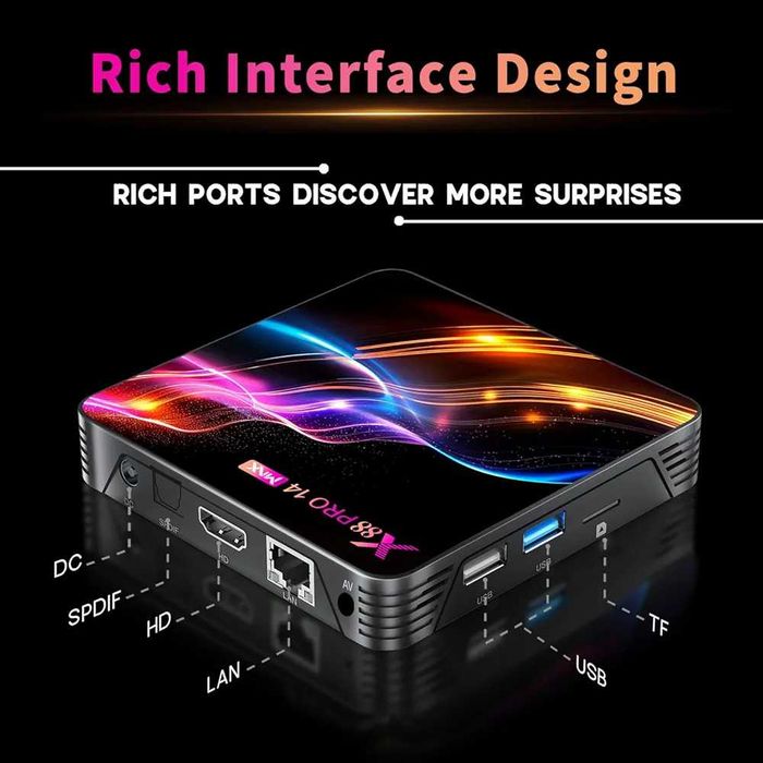 Мощен Android 14.0 Smart TV Box X14 MAX – Android 14.0, RGB ram