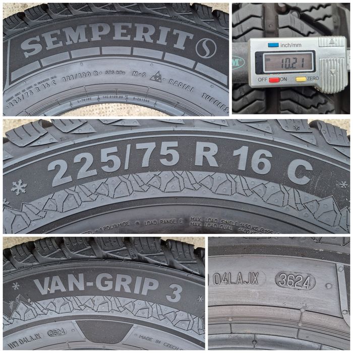 O bucată 225/75 R16C M+S iarnă - una Lassa Semperit Vredestein Falken