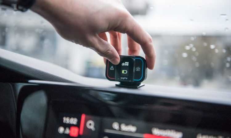 Alarma Trafic Saphe Drive Mini, Avertizare radar si pericole, Bluetooth, Black
