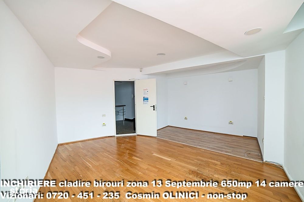 Spatii birouri de inchiriat zona 13 Septembrie I S+P+3 I 650 util