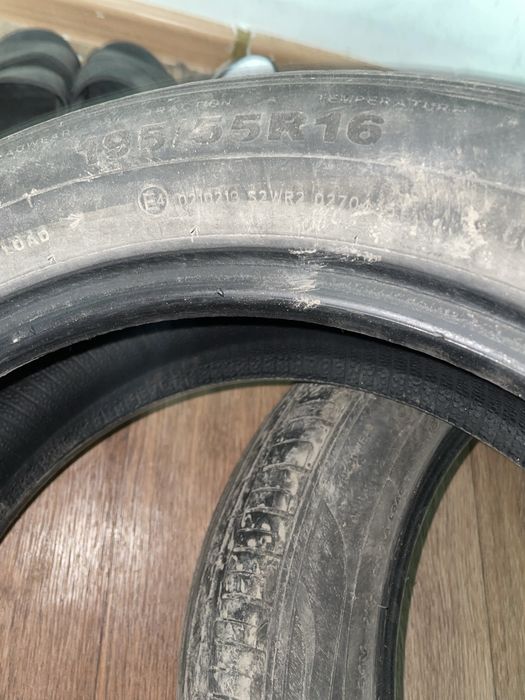 Продам шины б/у 195/55R16 летний