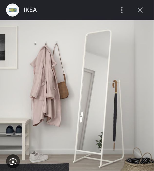 Стеллаж и зеркало ikea