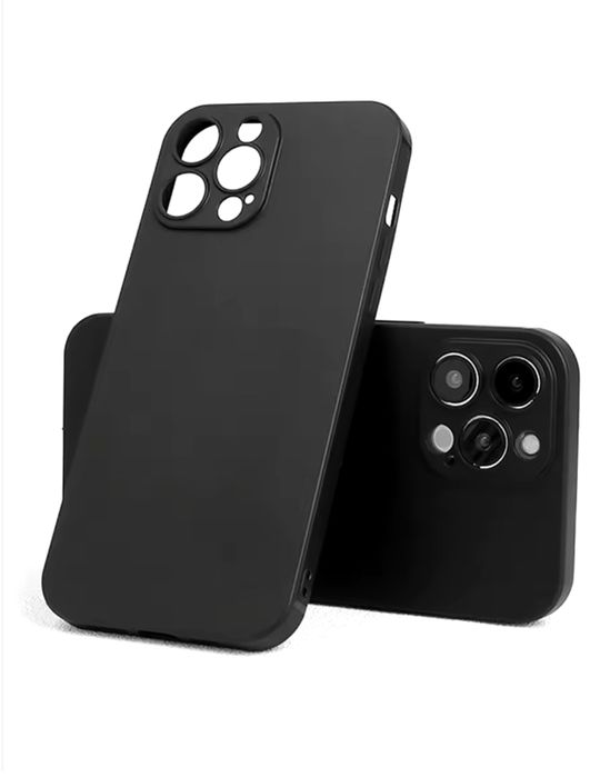 Iphone 11/12/13/14/15/16/17 PRO MAX Husa Silicon Defender Neagra/Clara