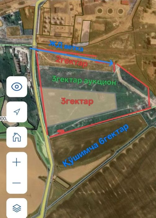 Прадажа земля для производства.