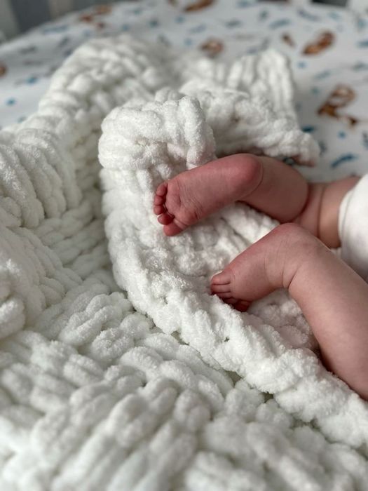 Плюшевый плед для новорожденных