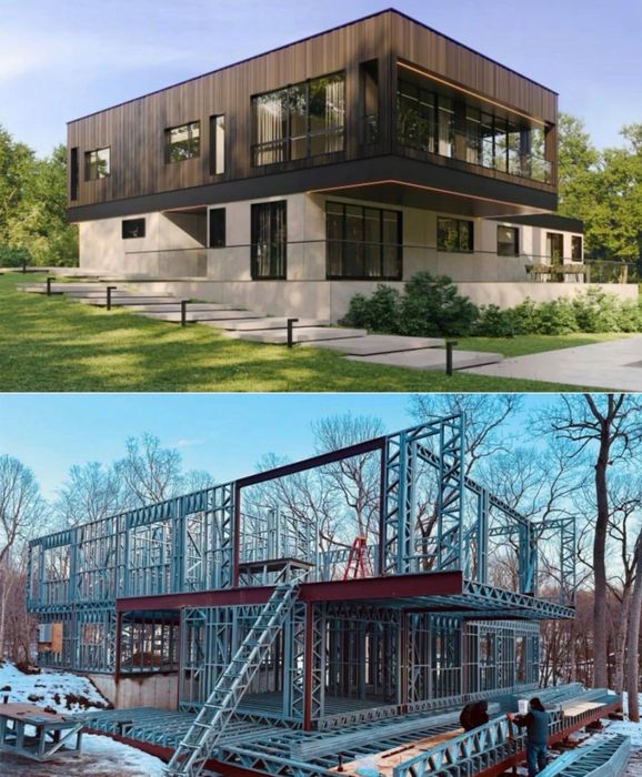 case pe structura metalica