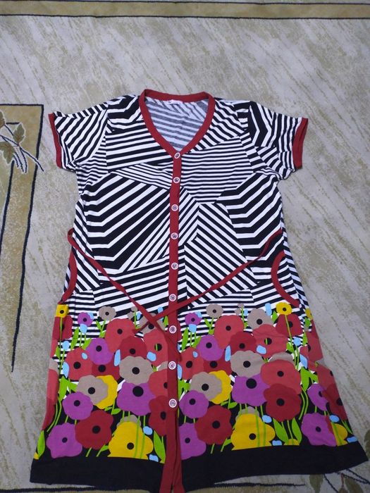 Халаты трикотаж велюр 50-52